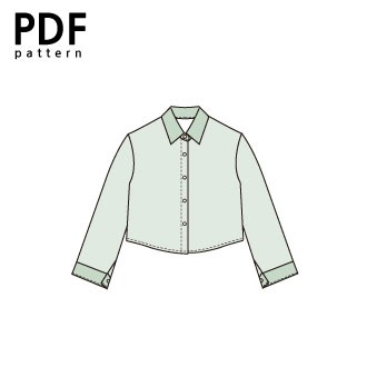 [PDF패턴]K668. 포플린 크롭 &amp; 베이직 셔츠, 아동 (남아 정장셔츠 추천!)